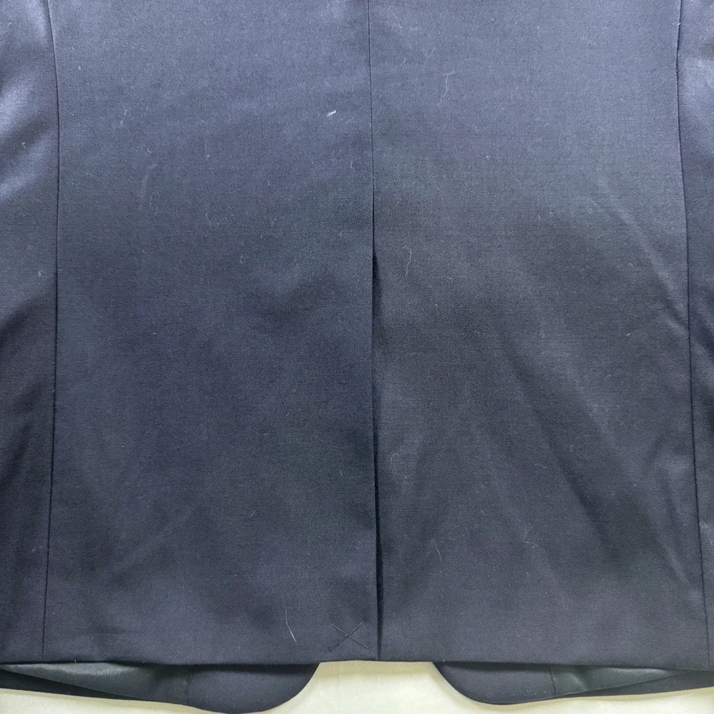 Lauren Ralph Lauren Total Comfort Sportcoat Mens 38R Navy Blue Wool Gold Button